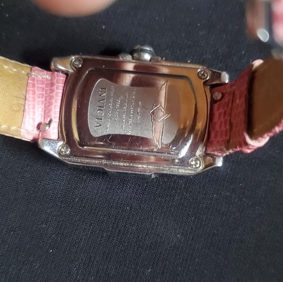 Pink leather invicta watch for women - Picture 3 of 5